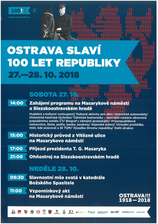 Ostrava slaví 100 let republiky