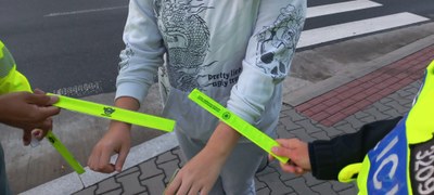 Policisté se zaměřili na viditelnost chodců a cyklistů
